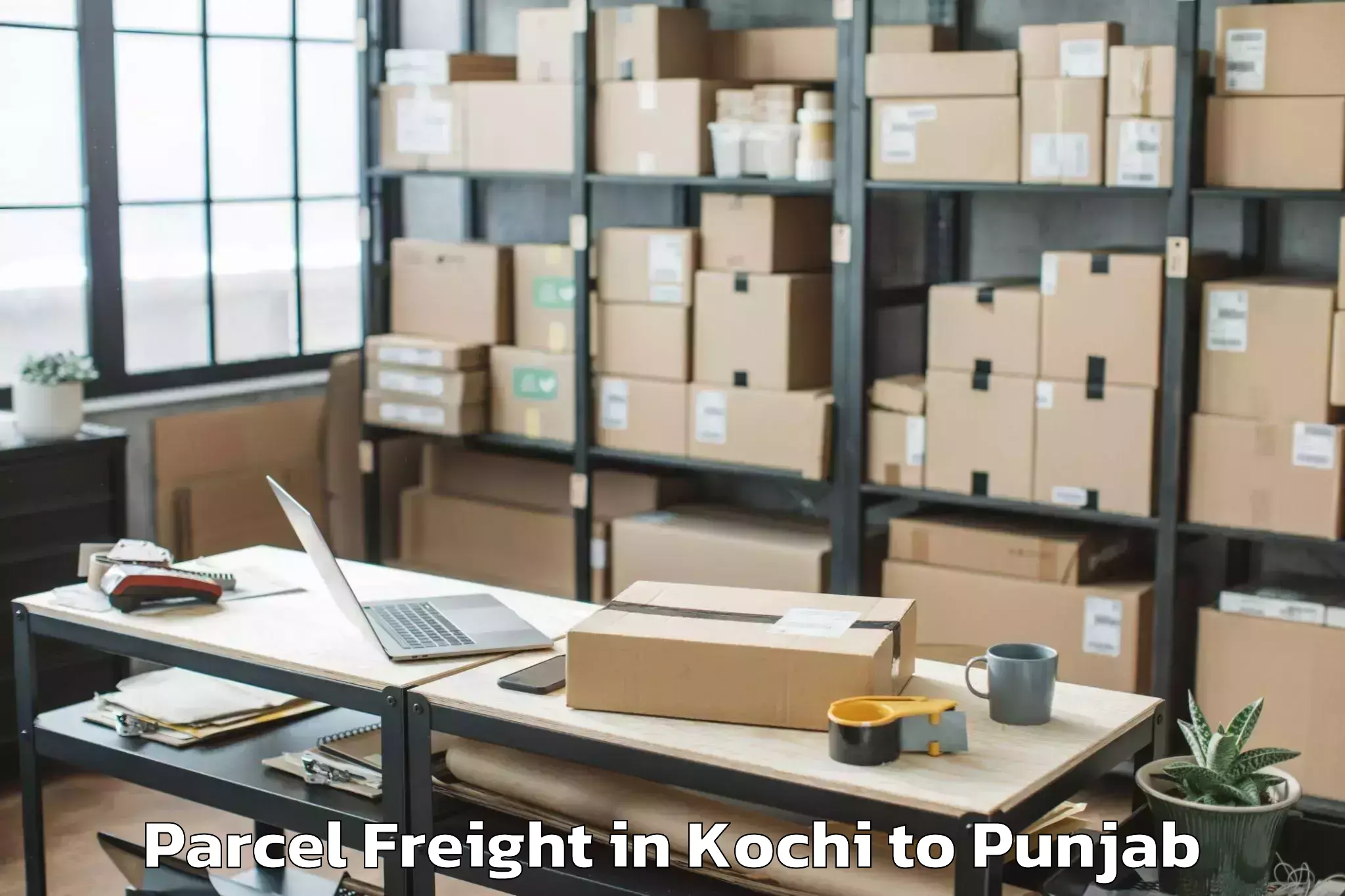 Efficient Kochi to Jagraon Parcel Freight